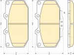 Girling 6110069 комплект тормозных колодок, дисковый тормоз на NISSAN 300 ZX (Z32)