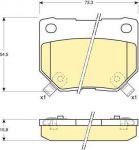 Girling 6110079 комплект тормозных колодок, дисковый тормоз на NISSAN 300 ZX (Z32)