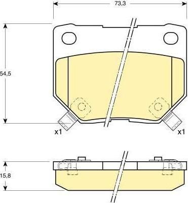 Girling 6110079 комплект тормозных колодок, дисковый тормоз на NISSAN 300 ZX (Z32)