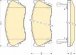 Girling 6110129 комплект тормозных колодок, дисковый тормоз на NISSAN SUNNY III Liftback (N14)