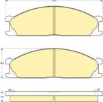 Girling 6110179 комплект тормозных колодок, дисковый тормоз на NISSAN TERRANO I (WD21)