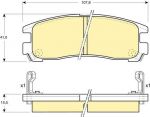 GIRLING Колодки тормозные MITSUBISHI GALANT 92-04/PAJERO PININ 99-/SPACE WAGON 91-99 зад (572186, 6110239)