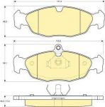 GIRLING Колодки тормозные OPEL ASTRA F/DAEWOO NEXIA/CHEVROLET LANOS 1.4/1.5 97> передние (571492, 6110402)