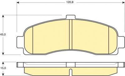 Girling 6110599 комплект тормозных колодок, дисковый тормоз на NISSAN MICRA II (K11)