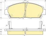 Girling 6110619 Колодки тормозные HONDA ACCORD/PRELUDE 93-98 передние