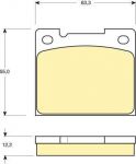 Girling 6110661 комплект тормозных колодок, дисковый тормоз на VOLVO 960 Kombi (965)