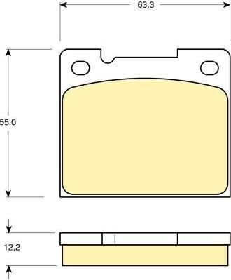 Girling 6110661 комплект тормозных колодок, дисковый тормоз на VOLVO 960 Kombi (965)