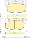 Girling 6110793 комплект тормозных колодок, дисковый тормоз на RENAULT SUPER 5 (B/C40_)