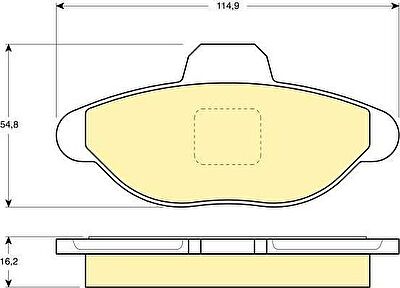 Girling 6110993 комплект тормозных колодок, дисковый тормоз на FIAT CINQUECENTO (170)