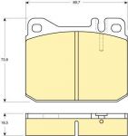 Girling 6111032 комплект тормозных колодок, дисковый тормоз на VW LT 28-35 I автобус (281-363)