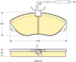 Girling 6111051 комплект тормозных колодок, дисковый тормоз на PEUGEOT BOXER автобус (230P)
