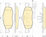 Girling 6111082 комплект тормозных колодок, дисковый тормоз на FORD SCORPIO I (GAE, GGE)