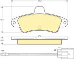 Girling 6111123 комплект тормозных колодок, дисковый тормоз на FORD MONDEO I (GBP)