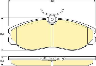 Girling 6111131 комплект тормозных колодок, дисковый тормоз на NISSAN SERENA (C23M)