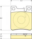 GIRLING Колодки тормозные задние MB W140 W202 203 AMG 210 (5143633AA, 6111232)