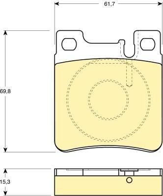 GIRLING Колодки тормозные задние MB W140 W202 203 AMG 210 (5143633AA, 6111232)