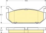 GIRLING Колодки тормозные MAZDA 626 1.8-2.5 91-97/MX-6 92-/XEDOS 6 92- задние (GAYE2643ZA, 6111409)