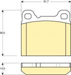 GIRLING Колодки тормозные VOLVO 240/760/850/940/C70/S70/V70 задние (571417, 6111602)