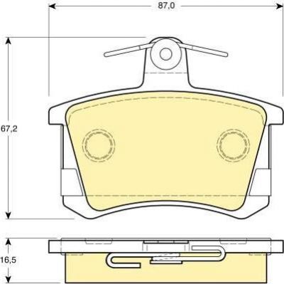 GIRLING Колодки торм зад А100/А6/А8 (571350, 6111631)