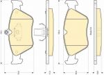 GIRLING Колодки торм пер OPEL OMEGA B/VECTRA A, SAAB 900 II 93-99 (571530, 6111662)