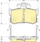 Girling 6111691 комплект тормозных колодок, дисковый тормоз на ROVER 800 (XS)