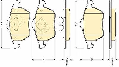 Girling 6112002 комплект тормозных колодок, дисковый тормоз на VW PASSAT Variant (3A5, 35I)