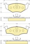 GIRLING Колодки торм.пер. SEAT - VW Cordoba/Cordoba Vario/ (571915, 6112182)