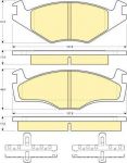 Girling 6112195 комплект тормозных колодок, дисковый тормоз на VW POLO CLASSIC (6KV2)
