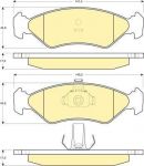 Girling 6112212 комплект тормозных колодок, дисковый тормоз на FORD FIESTA IV (JA_, JB_)