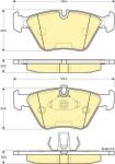GIRLING Колодки тормозные E39 520i/523i/535i передние (571880, 6112642)