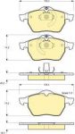 GIRLING Колодки тормозные OPEL ASTRA G 2.0/VECTRA B/ZAFIRA A/SAAB 9-3/9-5 98> передние (571920, 6112712)