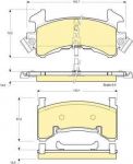 Girling 6112723 комплект тормозных колодок, дисковый тормоз на CHEVROLET S10 пикап