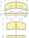 GIRLING Колодки тормозные CADILLAC ESCALADE 98-06/CHEVROLET TAHOE 94-96 передние (GDB1273, 6112733)