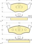Girling 6112742 Колодки тормозные SKODA FABIA/VOLKSWAGEN LUPO/POLO 95- передние