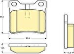 GIRLING Колодки тормозные задние PEUGEOT 406 95-04 607 00- (425266, 6112762)