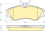 GIRLING Колодки тормозные перед. PSA Xsara Berlingo 12 99-> (425154, 6112951)