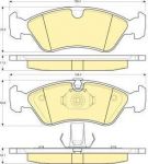 Girling 6113002 комплект тормозных колодок, дисковый тормоз на OPEL VECTRA B универсал (31_)