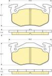 Girling 6113053 комплект тормозных колодок, дисковый тормоз на RENAULT CLIO I (B/C57_, 5/357_)