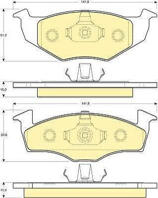 Girling 6113062 комплект тормозных колодок, дисковый тормоз на VW POLO CLASSIC (6KV2)
