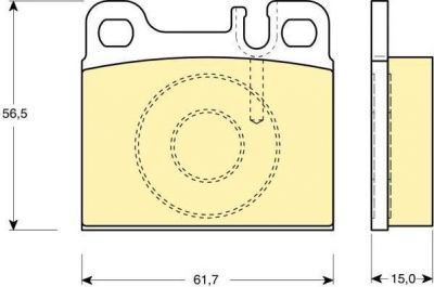 Girling 6113312 комплект тормозных колодок, дисковый тормоз на MERCEDES-BENZ S-CLASS купе (C126)