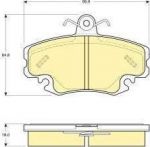 Girling 6113321 комплект тормозных колодок, дисковый тормоз на RENAULT CLIO I (B/C57_, 5/357_)