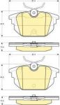 Girling 6113331 комплект тормозных колодок, дисковый тормоз на ALFA ROMEO 146 (930)