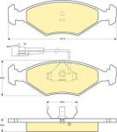Girling 6113472 комплект тормозных колодок, дисковый тормоз на FIAT FIORINO фургон (146)