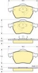 GIRLING Колодки тормозные AUDI A4 95>01/VOLKSWAGEN PASSAT 96>05 без датчика передние (571921, 6113762)