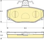 GIRLING КОМПЛЕКТ ТОРМОЗНЫХ КОЛОДОК, ДИСКОВЫЙ ТОРМОЗ (6113771)