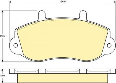 Girling 6113804 комплект тормозных колодок, дисковый тормоз на OPEL MOVANO Combi (J9)