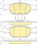 Girling 6113822 комплект тормозных колодок, дисковый тормоз на FIAT PUNTO (188)