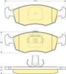 Girling 6113832 комплект тормозных колодок, дисковый тормоз на FIAT PALIO Weekend (178DX)