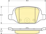 GIRLING Колодки торм зад FIAT PUNTO 99-(573019J) (573019J, 6113841)