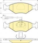 Girling 6113932 комплект тормозных колодок, дисковый тормоз на FIAT PALIO Weekend (178DX)